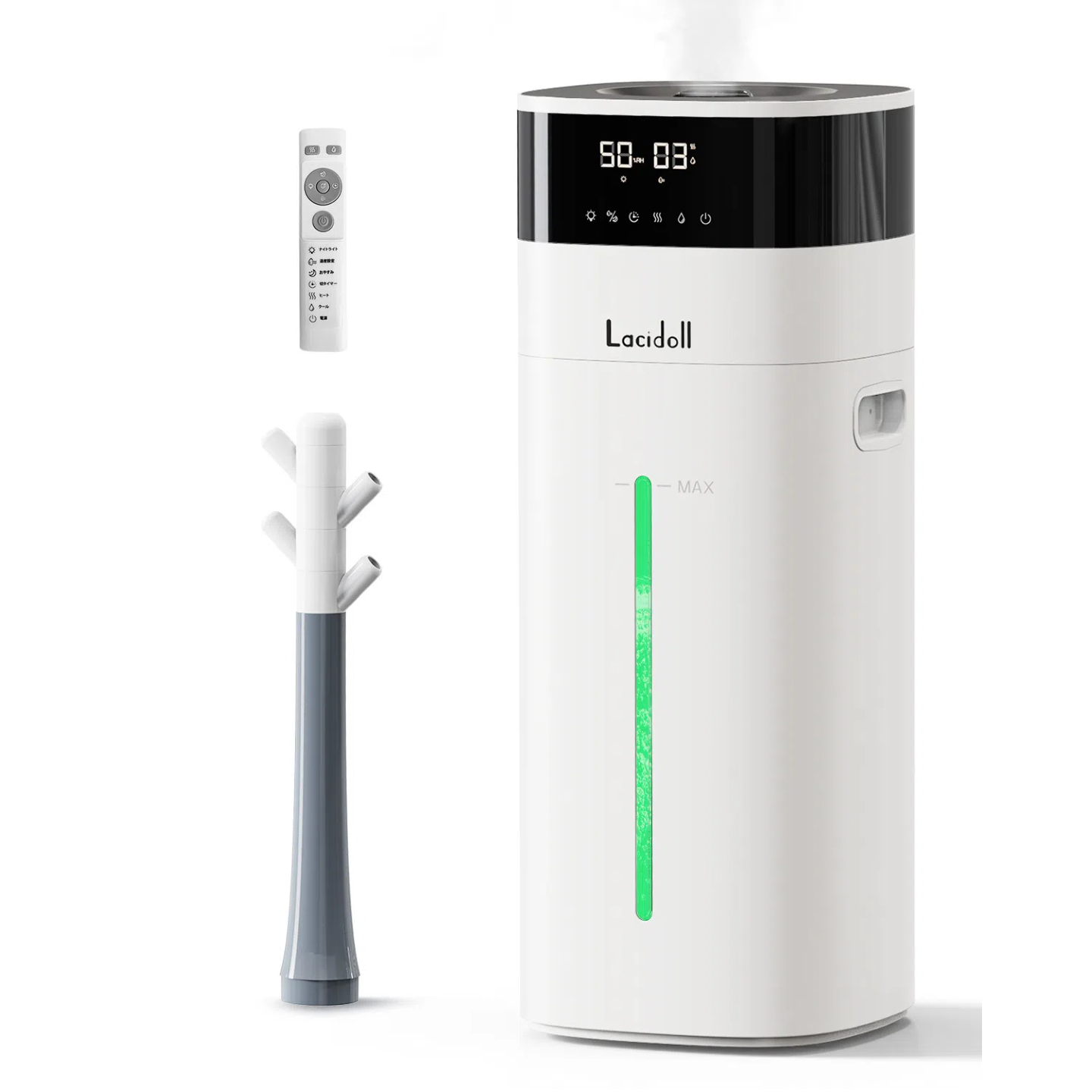 加湿器 大容量 20L/最大85畳 ハイブリッド式 スチーム式 加熱式
