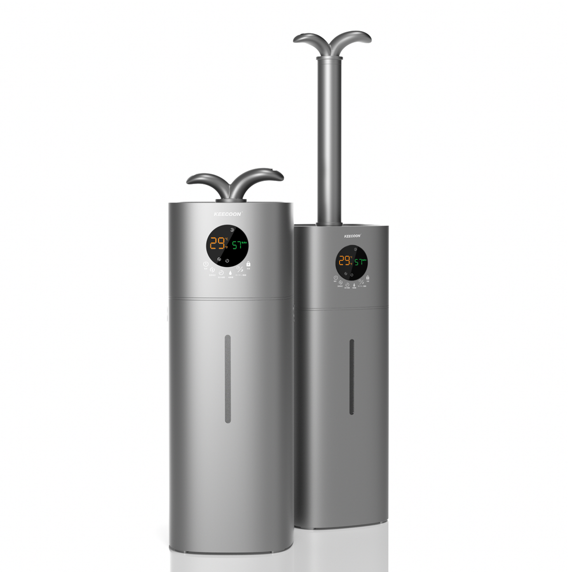 KEECOON 加湿器 大容量 業務用 家庭用 17Lタワー式 超音波加湿器 噴霧器 部屋 保湿 上から給水 お手入れ簡単 静音 水漏れしな