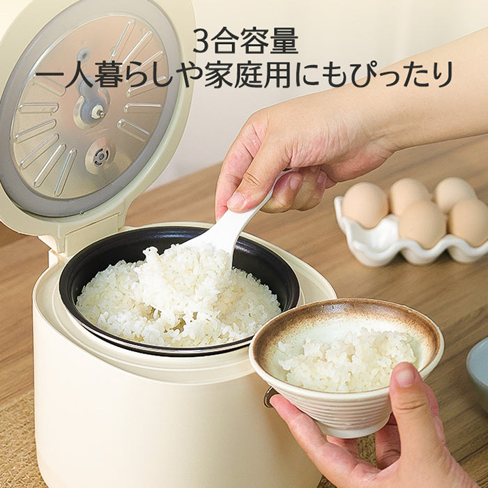 炊飯器 3合 低温調理 炊飯器 一人暮らし 電気鍋 炊飯ジャー 3合炊き ミニ炊飯器 炊飯器 1人用 家庭用 6つのモード(低温調理/炊飯/玄米/早炊き/ケーキ/ヨーグルト) 保温 予約 多機能炊飯器 ポータブル 炊飯器 ホワイト