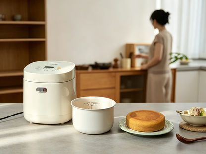 KEECOON 炊飯器 3合 一人暮らし 3合炊き 炊飯器 ミニ 低温調理機能付き 温度調節可能 セラミック内釜 小型