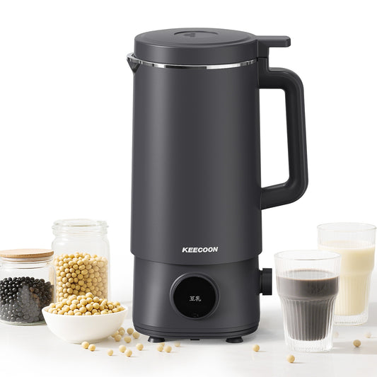 KEECOON 豆乳メーカー 自動調理ポット 加熱式ミキサー 大容量1000ml 14モード 全自動 高速高温洗浄 保温12H 濾過不要 操作簡単 レシピ本付 ジュース/離乳食/スープ/お茶