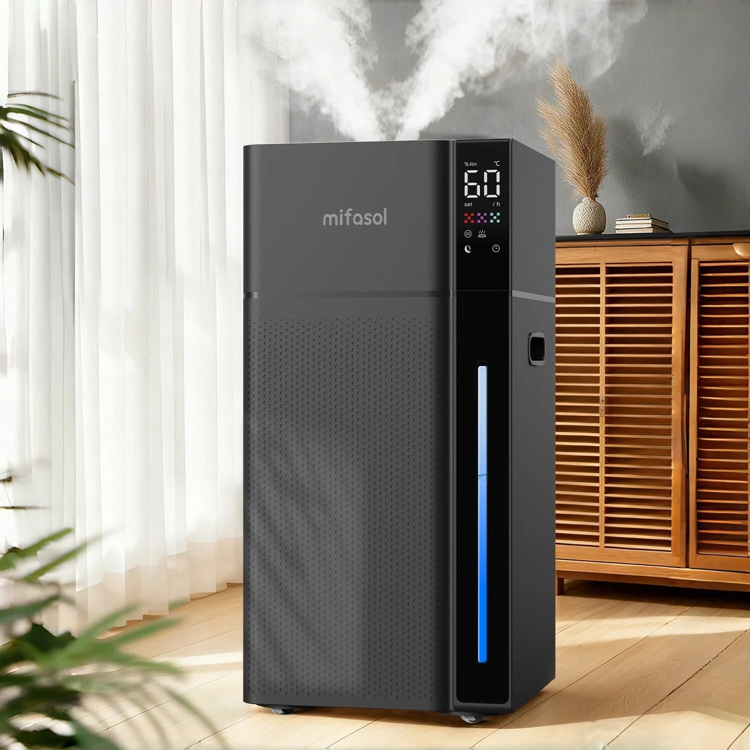 Mifasol 加湿器 ハイブリッド式 スチーム式 大容量20L 業務用 加熱式 +超音波式 加湿 器