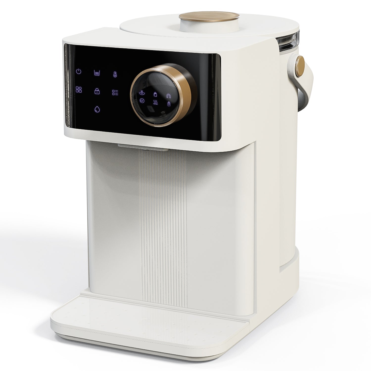 調乳ポット ミルクウォーマー 4L大容量 温度±5℃ 給湯量±50ml 耐熱ガラス 電気ケトル/ウォーターサーバー 分離式タンク 水位見える 24H保温 ナイトライト 空焚き防止 メモリー機能 ホワイト