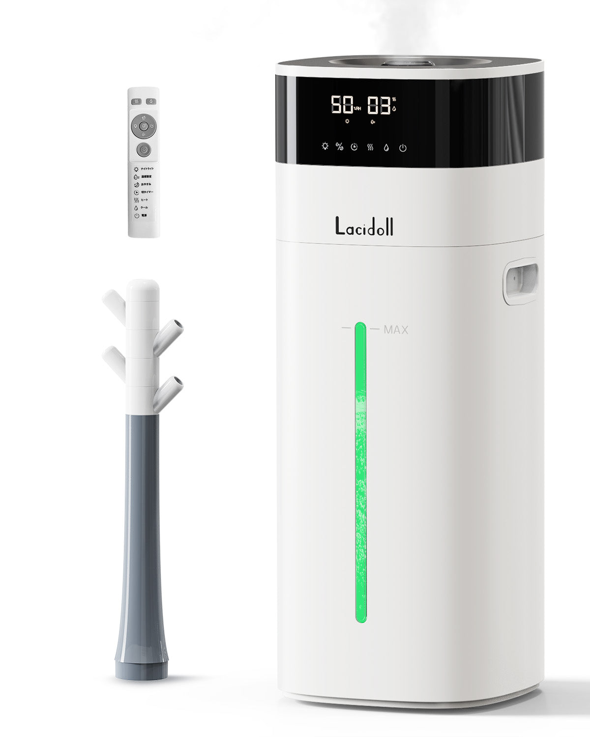 加湿器　新品未使用品　KEECOON ハイブリッド式　アロマ加湿対応 Amazon.co.jp: KEECOON 加湿器 大容量 超音波 アロマ加湿 器