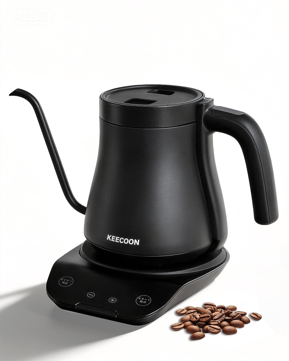 KEECOON 電気ケトル コーヒー ドリップケトル ステンレス 10～100℃温度調節 |3912