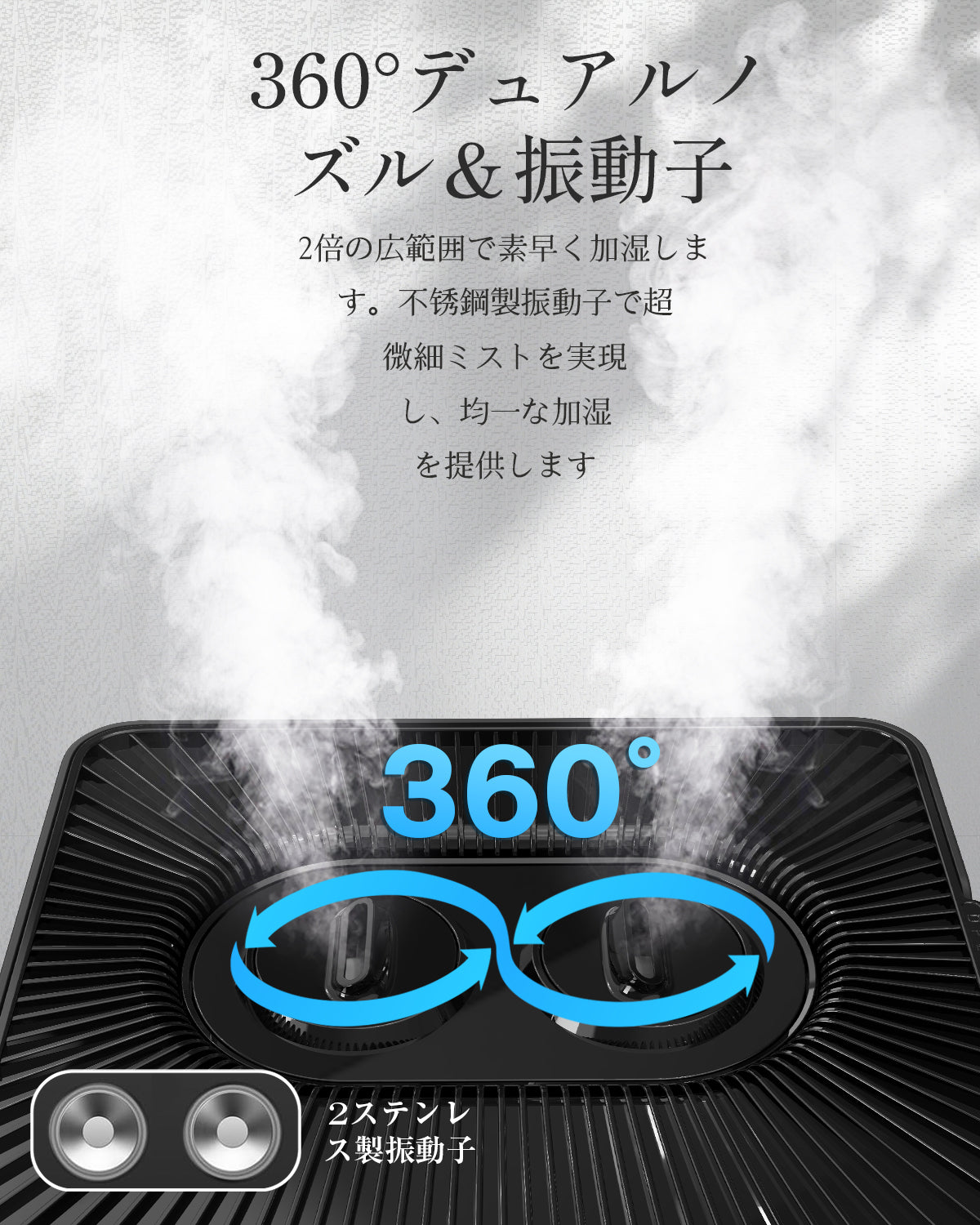 Mifasol 加湿器 ハイブリッド式 スチーム式 大容量20L 業務用 加熱式 +超音波式 加湿 器